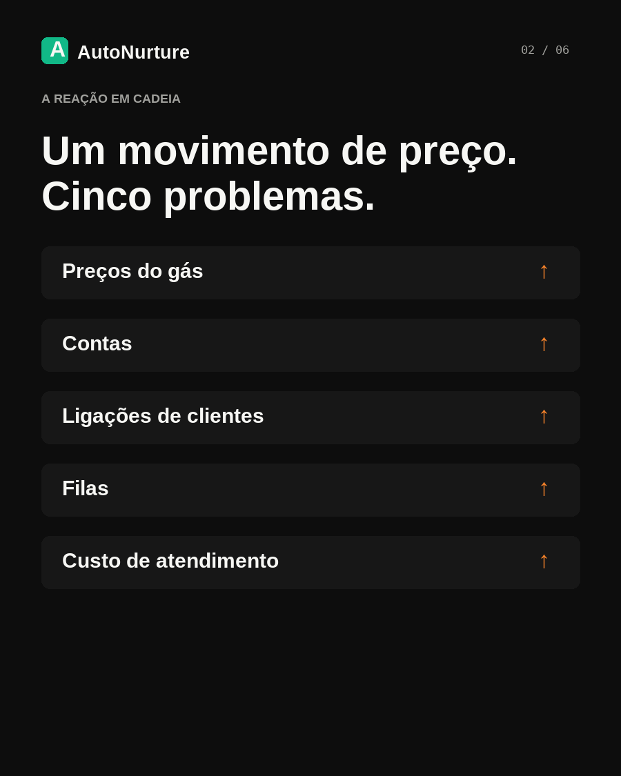 Briefing sobre preços do gás e atendimento das utilities, página 2 / 6
